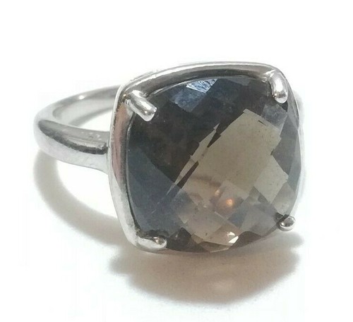 HERMOSO ANILLO PLATA DE LEY 925 CON TURMALINA MARRÓN TALLA 17,2 mm - Imagen 7 de 7