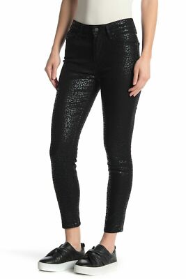 Levi's 721 High-Rise Skinny Ankle Women's Jeans Size 24 Wild Cat Foil Design