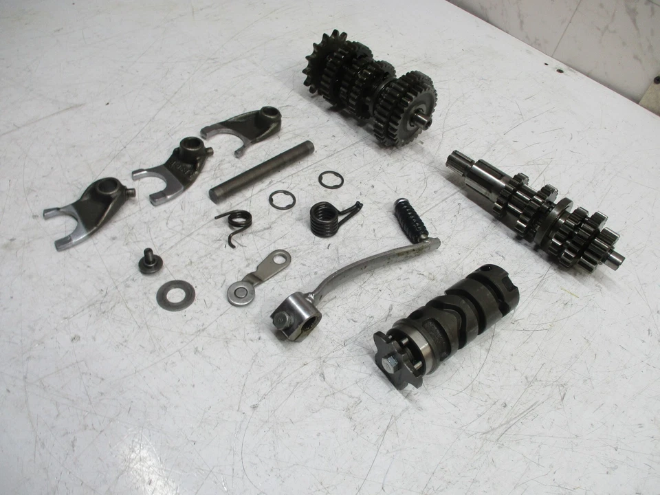 Honda xr80r xr 80 r 1985 85 engrenagens de transmissão garfos câmbio de tambor. - Imagem 2 de 4