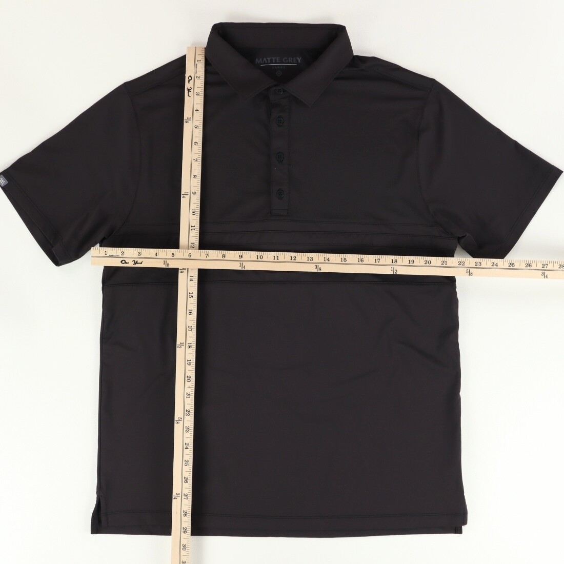 Matte Grey 4 Button High Stretch Polyester Solid … - image 3