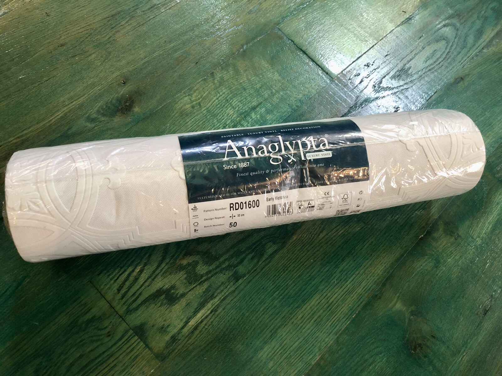 Anaglypta Textured Vinyl Wallpaper Early Victorian RD01600 Embossed