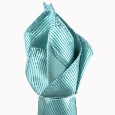 100 Silk Woven Ribbed Solid Pocket Squares for Business, Weddings  Formals