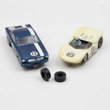 Monogram 1:24 Slick Smooth Rear Tires Slot Car Ford Mustang Chaparral