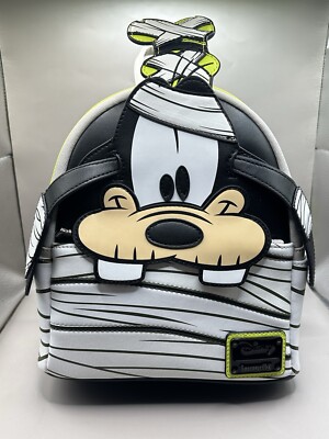 BNWT DISNEY LOUNGEFLY Goofy Mummy Halloween Glow in the Dark Backpack NEW Loungefly Disney Halloween GOOFY MUMMY Glow-in-the-Dark  main image 4