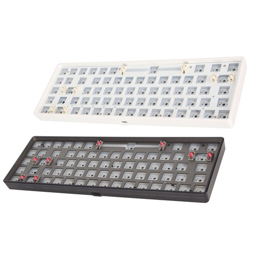 Mechanical Keyboard Kit 68 Keys 2.4G BT Wired Mode Gaming Keyboard Replacement - Picture 8 of 18