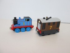 Thomas Tank Engine  Friends Take n Play Along Diecast Train Talking Toby Mattel