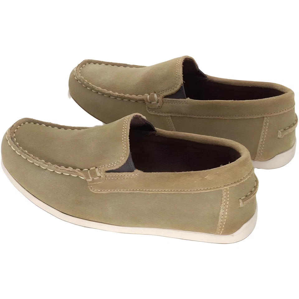 Florsheim Niño Jaspe Venetian Jr. (Niño Pequeño/Niño Pequeño/Niño Grande) Gamuza Caqui 3.5 Foto 3 de 4