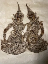Temple Rubbing- 1960's- Mulberry/ Rice Paper, Set