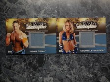   2  wwf  2010 topps elimination chamber cards 1 john cena/1 michelle mccool  