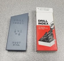 Vintage Huot Drill Index 1/16" to 1/4" For Jobber Drills by 64ths USA Model 13