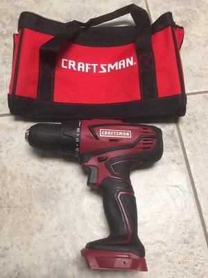 Craftsman 1/2 drill 20V Tool Only+ Tool Bag Lot