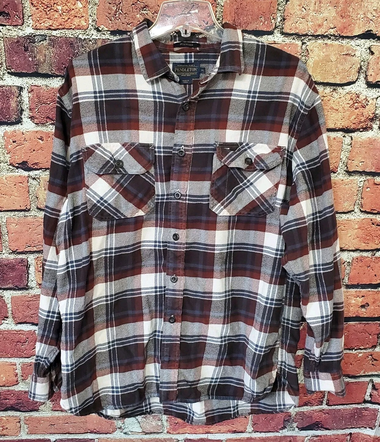 Pendleton Burnside Shirt Flannel Button Down Long… - image 1