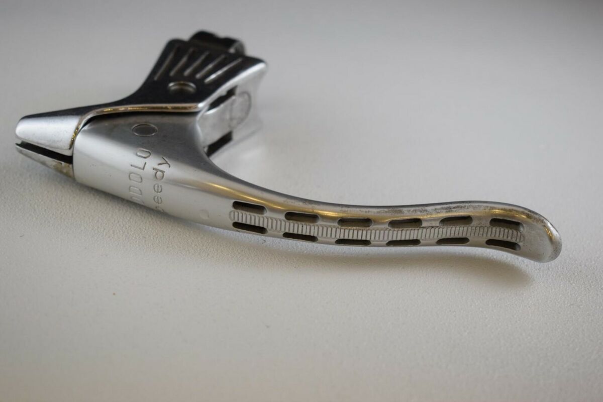 MODOLO SPEEDY brake Lever drilled aluminium silver vintage MODOLO SPEEDY brake Lever drilled aluminium silver vintage