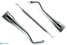 Dental Restorative Excavators 19W, Spoons 2mm New Double Ended Instruments