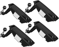 4PCS Adjustable Compression Latch Lock - Zinc Alloy Flush Lever, Black