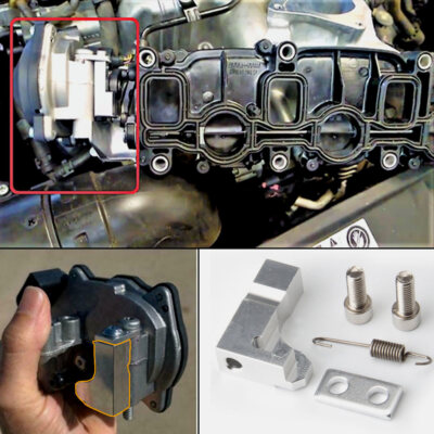 P2015 Repair Bracket For VW, Audi, Skoda, Seat 2.0 TDI CR - Aluminum Manifold Fix (Replaces 03L129711E)