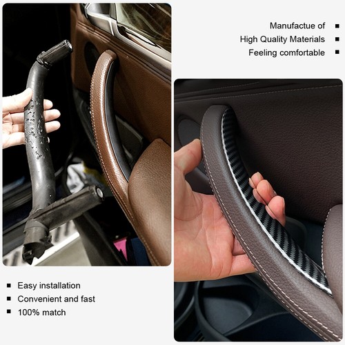 3Pcs/set Car Inner Doors Handle Pull Trim Cover For BMW X5 X6 F15 F16 2014-2018 - Picture 10 of 27