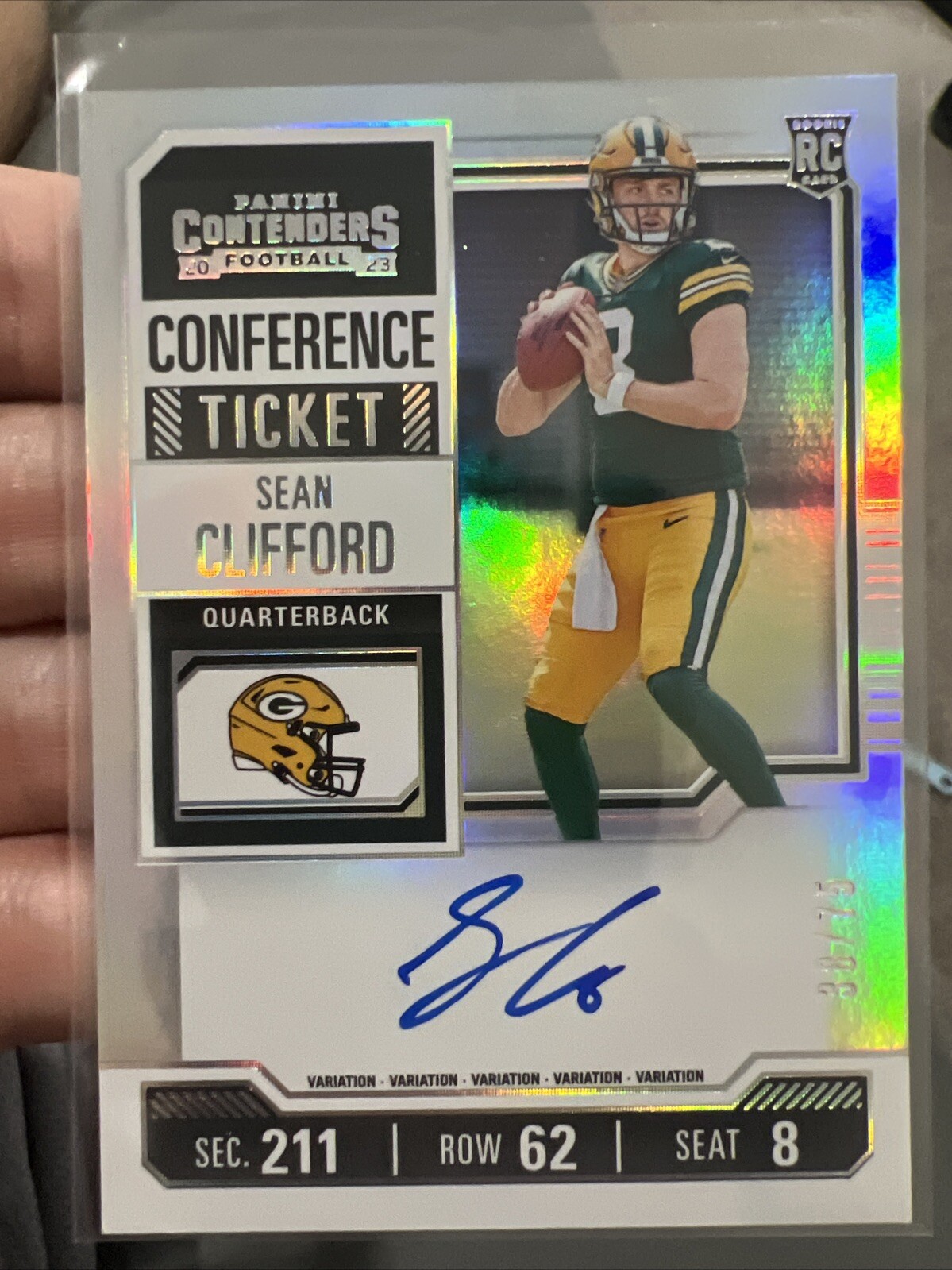 2023 Contenders Sean Clifford Conference Ticket Rookie RC On Card Auto/75 🔥🏈💎