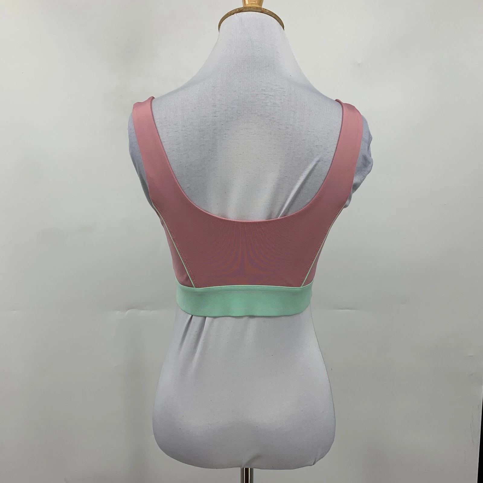 fabletics woodrose medium impact piped yoga tank-bra
