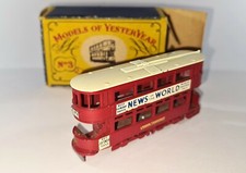 Matchbox Yesteryear Y-3 1907 London E Class Tramcar No.3 Diecast Model Boxed P17