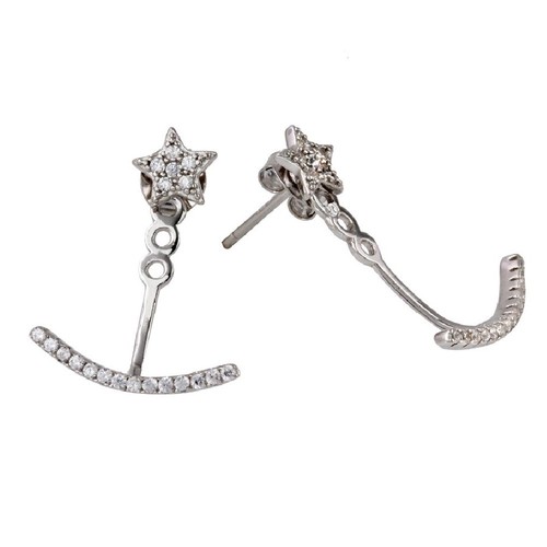 Orecchini A Perno In Argento Sterling Con Motivo A Reticolo Mackintosh - Foto 9