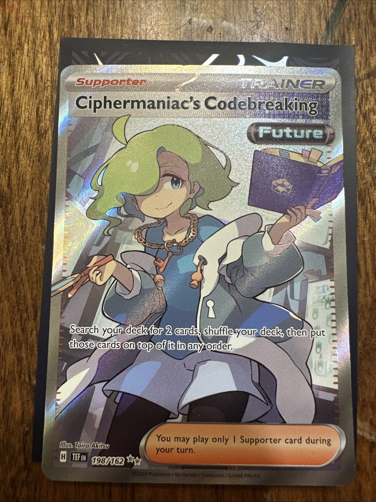 Ciphermaniac's Codebreaking 198/162 Ultra Rare Temporal Forces Pokémon Card NM