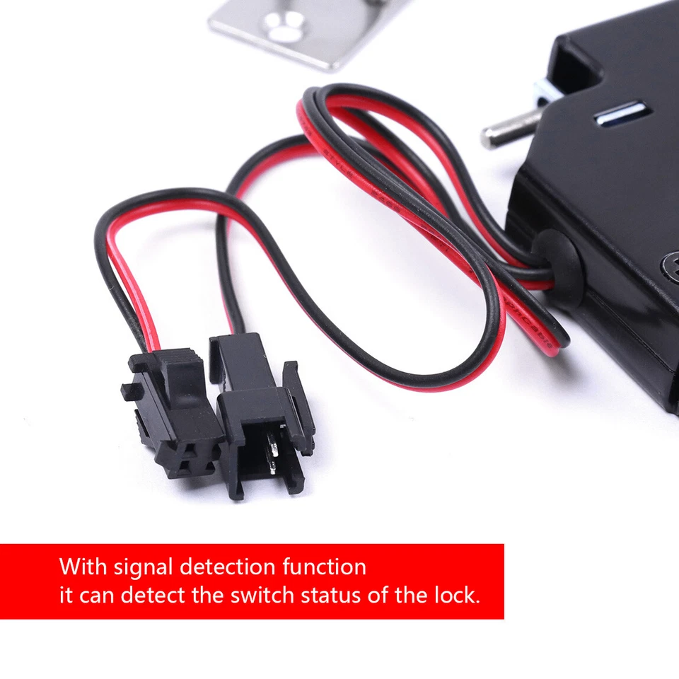 Cerradura magnética eléctrica 150 kg/330 lb Holding Force para control de acceso de puerta DC 12V Foto 3 de 4