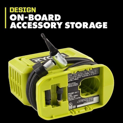 Ryobi ONE+ 18V High Pressure Digital Inflator 160PSI LCD Screen 4WD SKIN ONLY AU - Picture 7 of 12