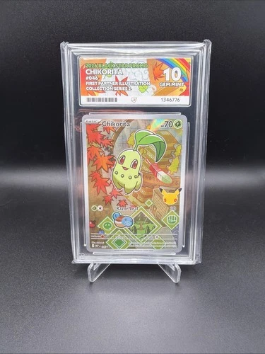 Pokémon TCG Chikorita Ace 10 First Partner Illustration Series