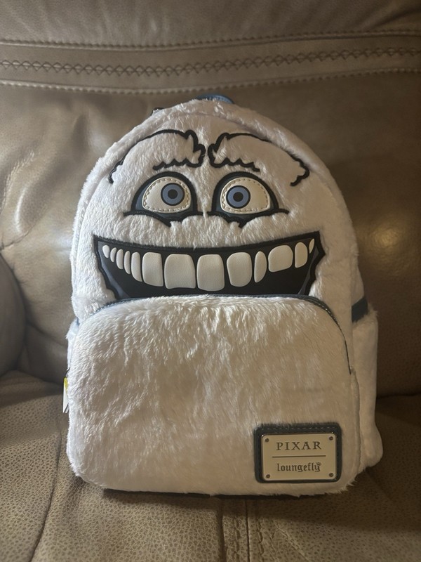 Loungefly Disney Monsters, Inc. White Blue Abominable Snowman Mini Backpack