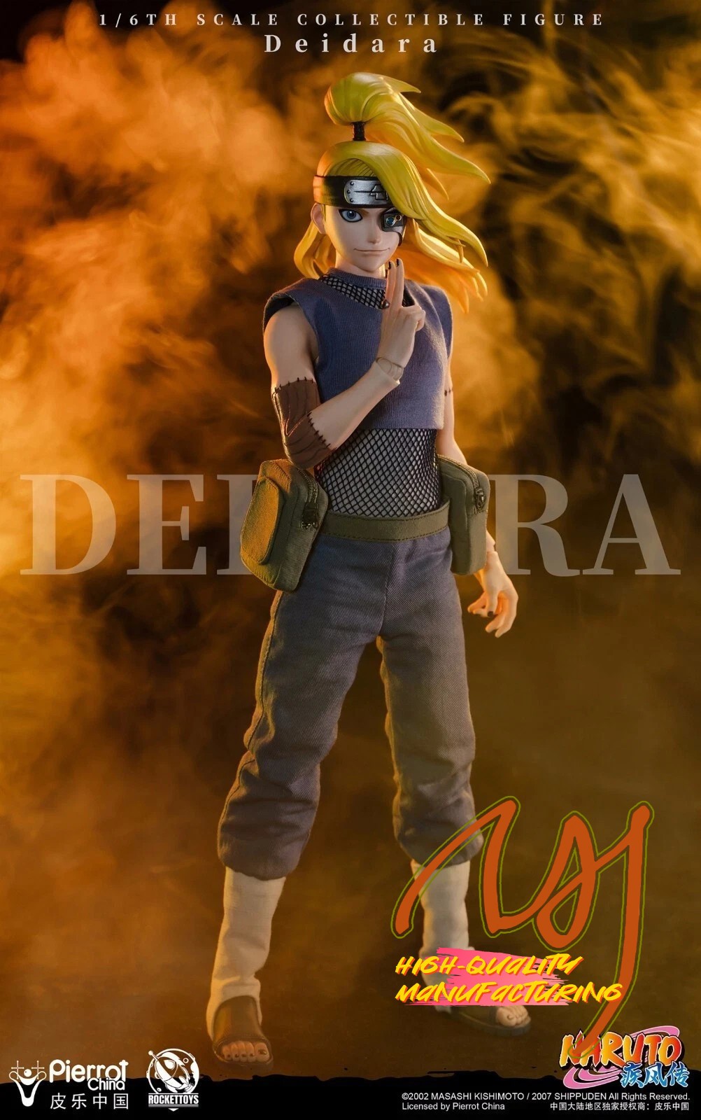 IN STOCK New RocketToys ROC-008 1/6 Deidara Collectible 12" Action Figure NEW