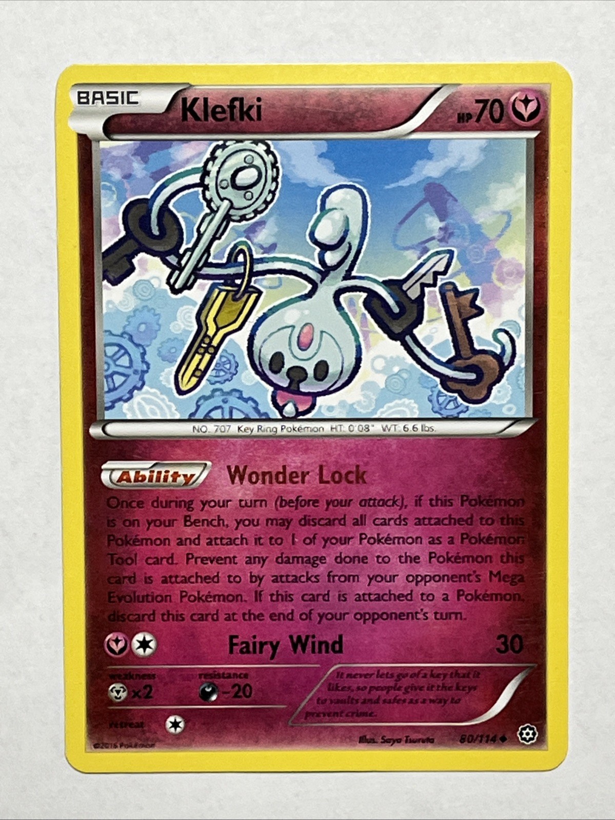 Klefki 80/114 XY - Steam Siege Regular Pokemon Tcg Card