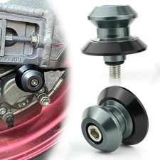 M8 Universal Motorcycle Swingarm Spools CNC Swing Arm Stand Sliders Titanium