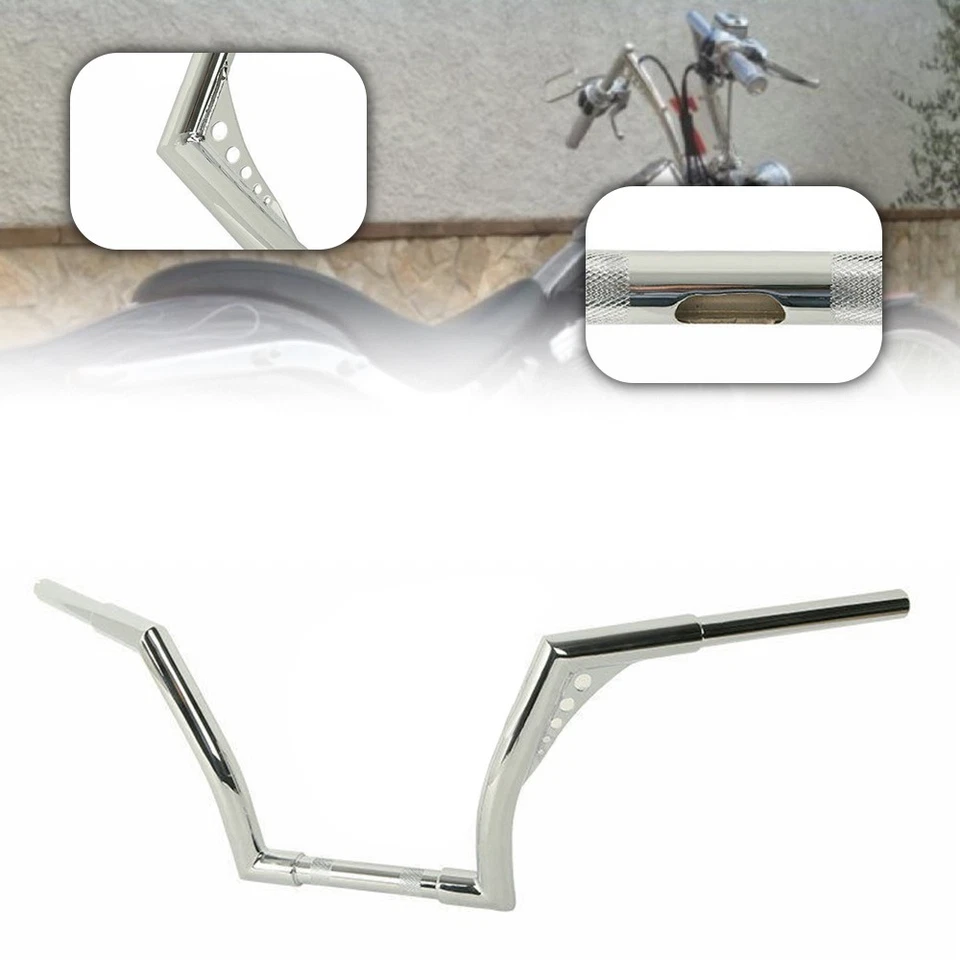 1 X 10" Rise Ape Hangers Handlebar Monkey Bagger For Honda Shadow VT750RS Foto 2 de 4