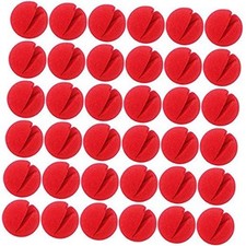 2"x2" Red Circus Clown Nose Bulk for Party Halloween Costume Supplies 35PCS