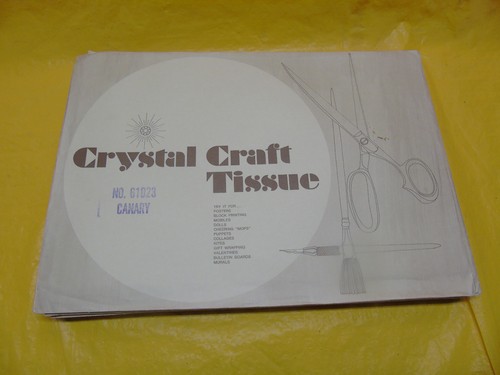 Vintage Crystal Craft Tissue Paper Lot (411 - 12"x18" Sheets) - 11 Colors READ