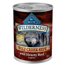 Blue Buffalo Wilderness Wolf Creek Stew Wet Dog Food - High-Protein, Grain-Free,