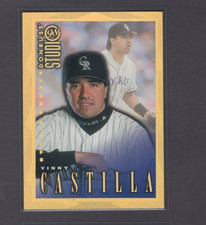 1998 STUDIO #47 GOLD EXECUTIVE MEDIA TEST SAMPLE VINNY CASTILLA XXX/300 5 MADE