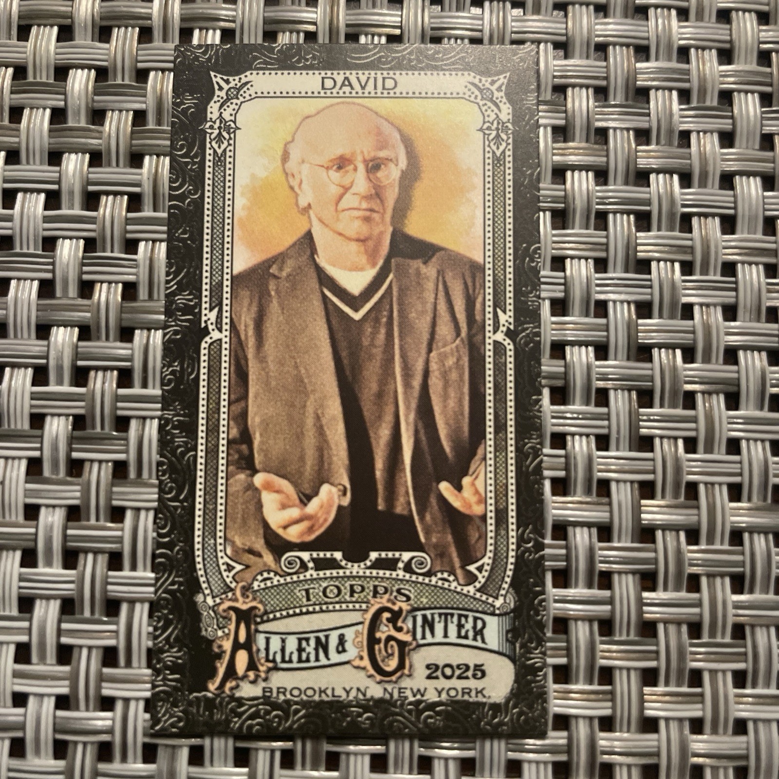2025 Topps Allen & Ginter Mini BLACK Border #184 Larry David