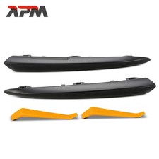 2x Zierleiste Stoßfänger Vorne Glänzend Schwarz für Mercedes-Benz GLC X253 300