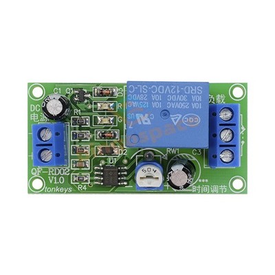 DC12V 0-60 Second Delay Time Turn off Switch NE555 Adjustable Timer Relay Module