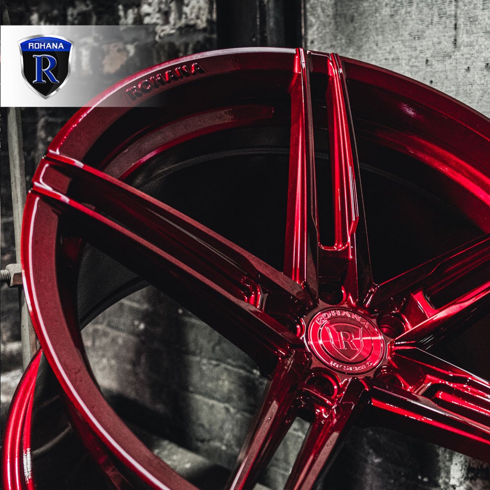 20" Rohana RFX15 Red 20x9 20x11 Concave Wheels Rims Fits Lamborghini Huracan