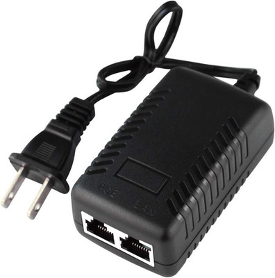 48V POE Injector Adapter Power Supply,10/100Mbps IEEE 802.3Af Compliant, for Mos