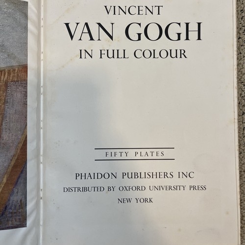VAN GOGH in Full Colour 50 PLATES HC/Dust Jacket PHAIDON PUBLISHER 1951 - Picture 2 of 14