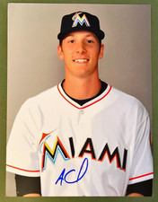 ADAM CONLEY AUTOGRAPHED SIGNED 8X10 PHOTO MIAMI MARLINS