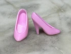 Vintage *Barbie* Shoes ~Light Pink Pumps~ 90's Classic High Heels, FLAWS (C)