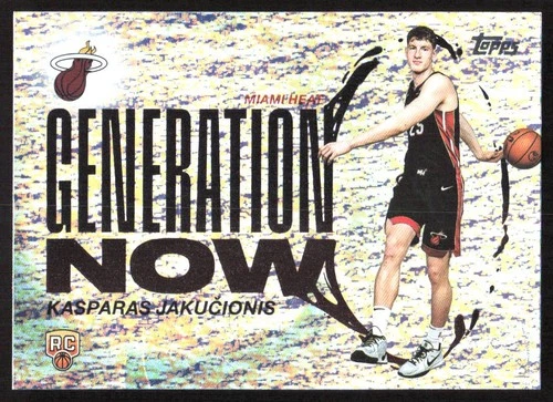 9197I 2025-26 Topps #GN-20 Kasparas Jakučionis Generation Now Holo Foil