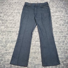 Vtg Maverick Jeans 34x32 32x30 Flare Denim USA Blue Bell Western Cowboy 80s