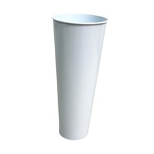 Galvanized  Flower Vase Display Holder Weather Resistant Floral Bucket Tall Vase