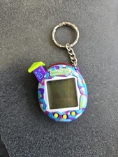 Tamagotchi Connection v5 Blue Abstract Familitchi New Battery Tested/Working